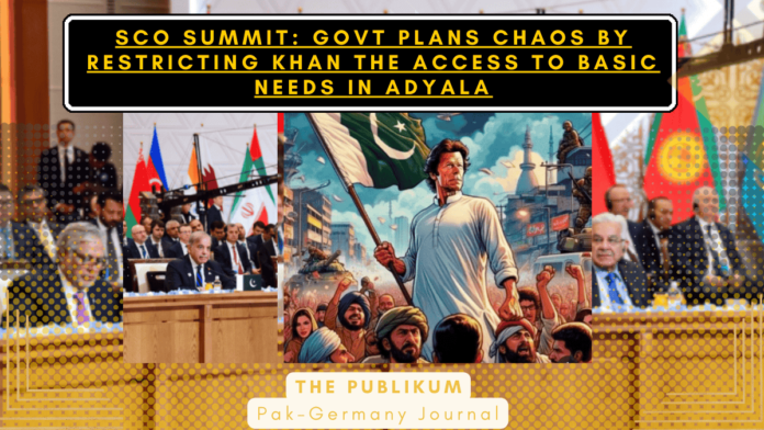 SCO Summit: Govt Plans Chaos by Restricting Khan's Access to Basic Needs In Adyala